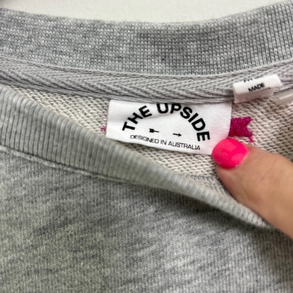 Revolve The Upside Crew Sweatshirt in Gray - Picture 3 of 6
